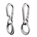 Titanium Metal Cartoon Coin Holder Keychain with Carabiner Bottle Opener for Men and Women Lightweight Durable for Cars