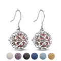 Isunni New Earring Hooks 925 Sterling Silver Aromatherapy Cage Earrings for Women