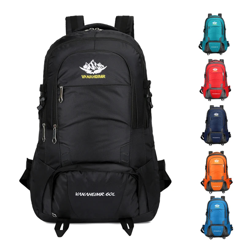 Outdoor Durable Multipurpose Large Capacity Waterproof Nylon Travel Camping Hiking Backpack for Men and Women