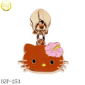Zipper Factory Made Animal Shape Puller Slider Custom Epoxy logo Jeans Metal Puller Charms for Handbags Fitting