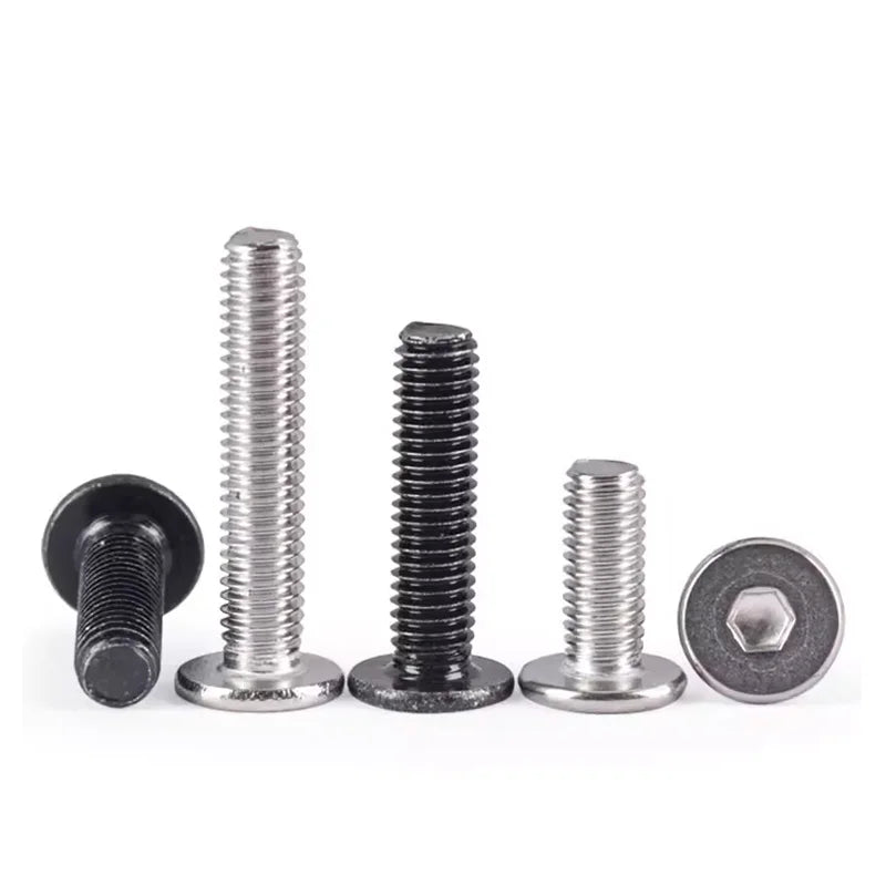 CM Thin Flat Head Hex Socket Screw SUS304 Stainless Steel Wafer Head Machine Bolt for Precision Engineering Projects