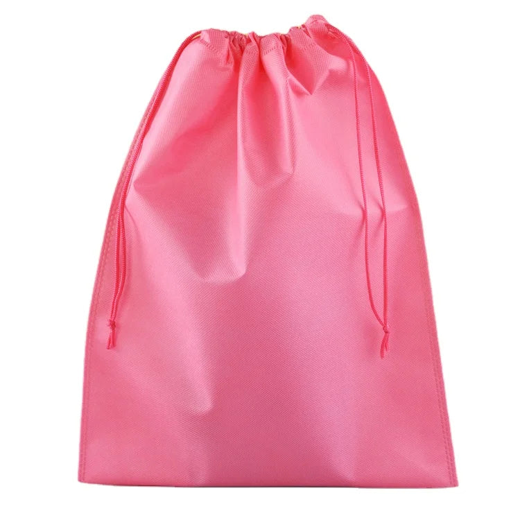 Wholesale Customized Logo Color Size Shoe Non Woven Drawstring Shoe Dust Bag Foldable Shopping Recycle PP Non Woven Bag