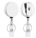 Heavy Duty Metal Retractable Badge Holder Reel for Name Card Keychain Accessory