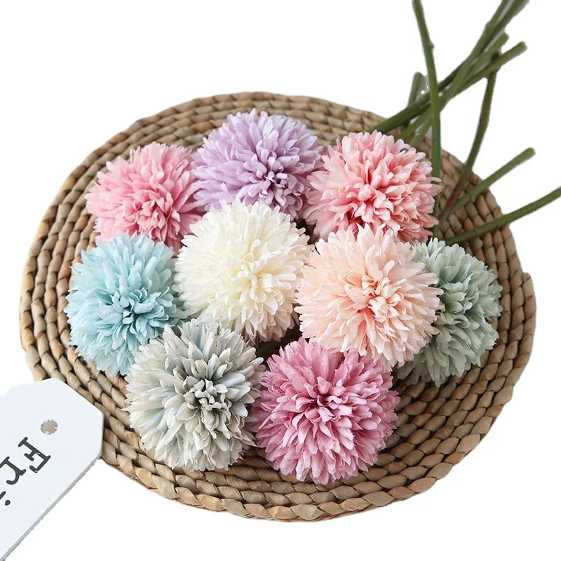 Factory Wedding Home 9 Color Onion Ball Chrysanthemum Wholesale Artificial Flowers