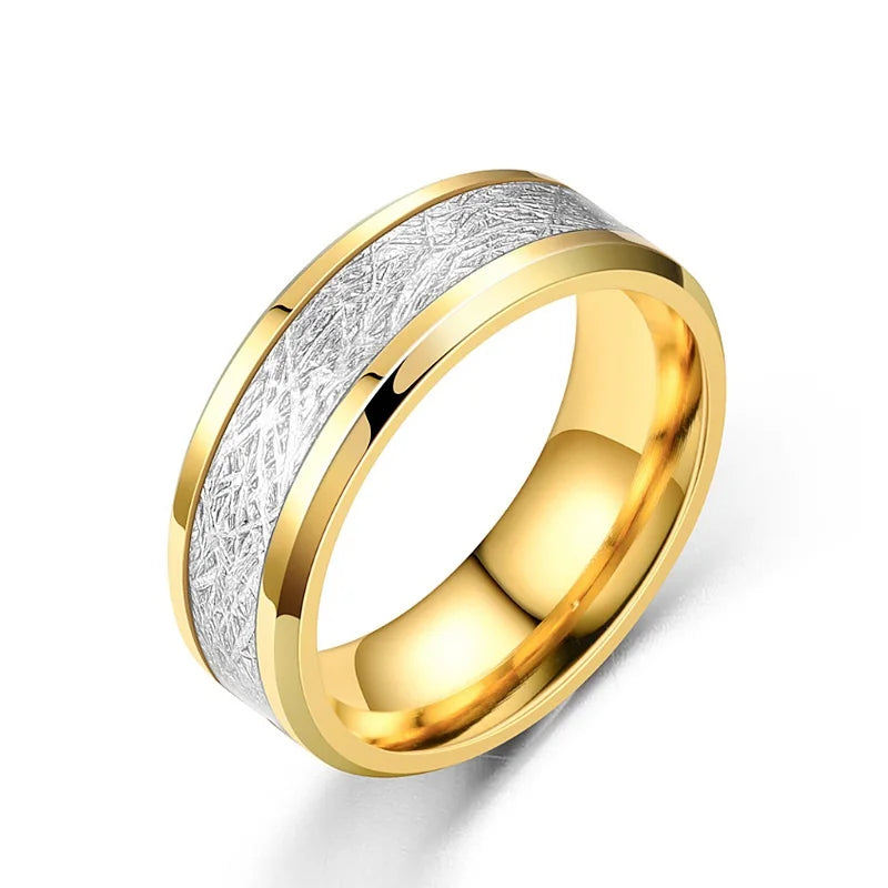 Temperament Trend Titanium Steel Ring Men's Rime Stainless Steel Ring