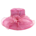 X1617 Organza Hat  Custom Felt Hat Bridal Fascinator Bucket Hats Wide Brim Lady  Millinery and Fancinators