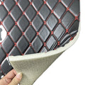 Factory Custom Embroidered Car Sewn PVC Artificial Leather Fabric Car Seat Cover Foot Mat
