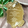 2026 Luxury Creative Wedding Menu Card Design Table Dinner Reception Restaurant Custom Wedding Place Menus Card