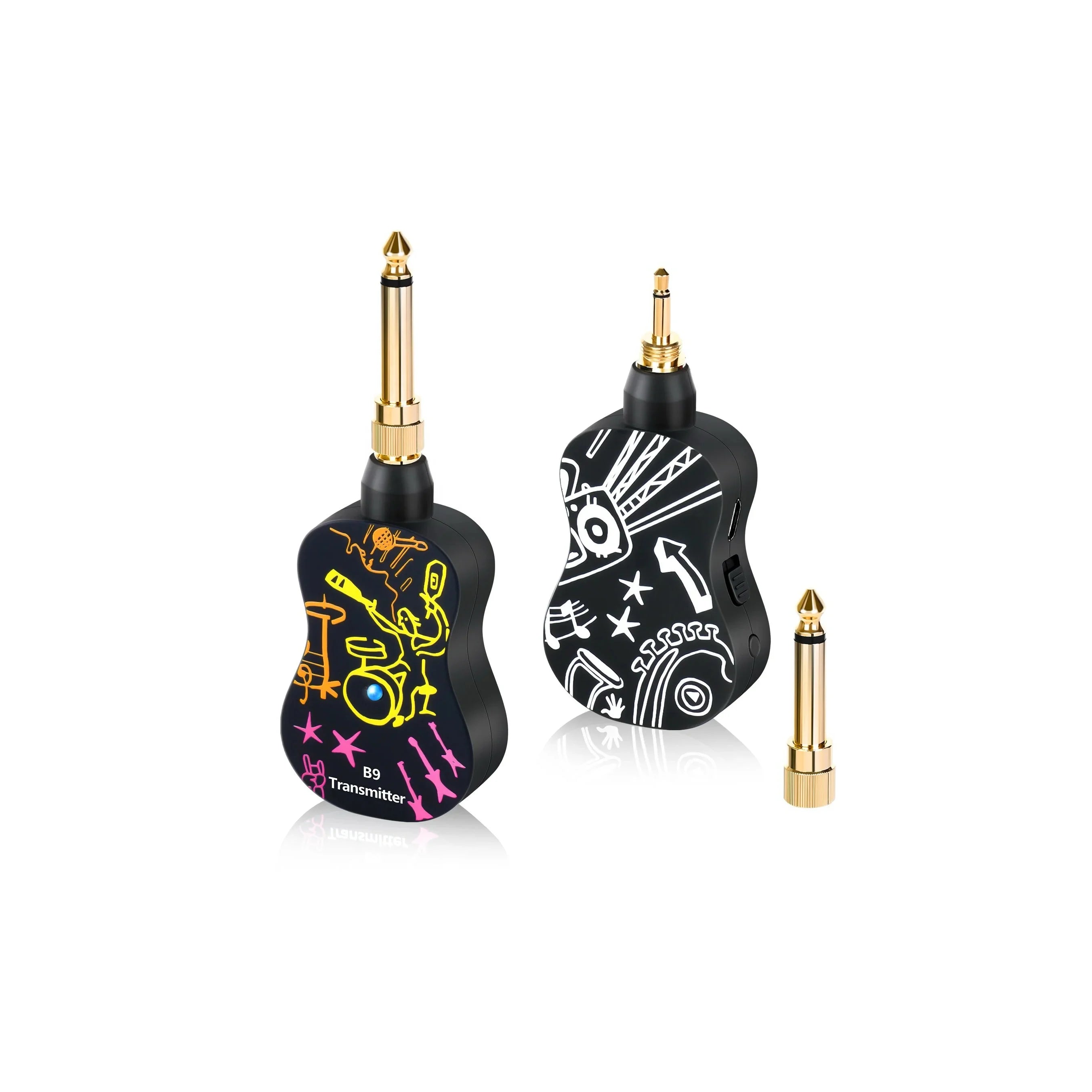 Wholesale Oem B9 Audio Pickup Electric Guitar Wireless System Transmitter Receiver Bass Universal for Guitar Parts & Accessories