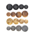Manufacturers Straight Horn Pattern Resin Four Eyes Spring Autumn Winter Coat Horn Buttons for Clothing
