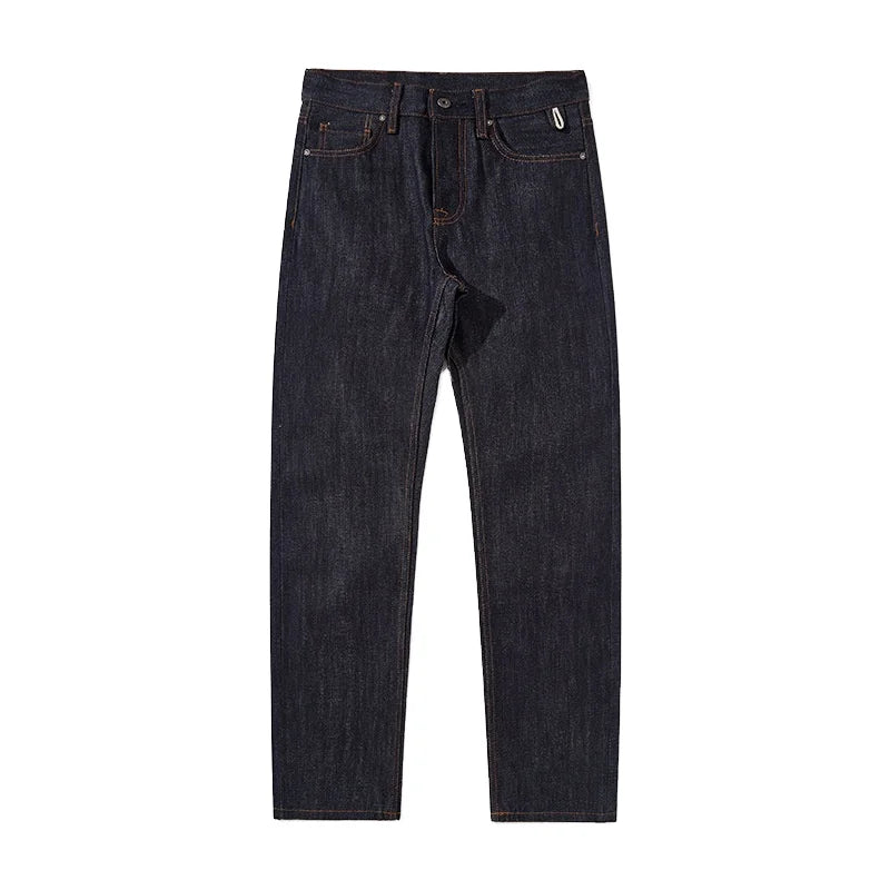 Custom Selvedge Denim High Quality Black Denim Men's Jean Custom New Design ComfortStraight Pants Mid Waist MegaBDM