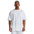 Men's Tshirt Plus Size T-Shirt 300gsm Cotton Heavyweight Oversize Drop Shoulder Streetwear Rib Neck T-Shirt for Men