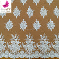 HY3109 Nigeria New White Pearl Embroidery Flower Lace Bridal Wedding Dress Lace Fabric