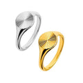 High-End Popular Ring Cold Wind Sun Flower Index Finger Ring Fashionable Couple Ring 18K Gold Inlay Made