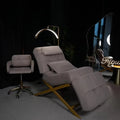 HICOMED 2025 Luxury Lash Bed Aesthetic Ergonomic Brow Facial Salon Furniture Adjustable Curved Eyelash Beauty Bed