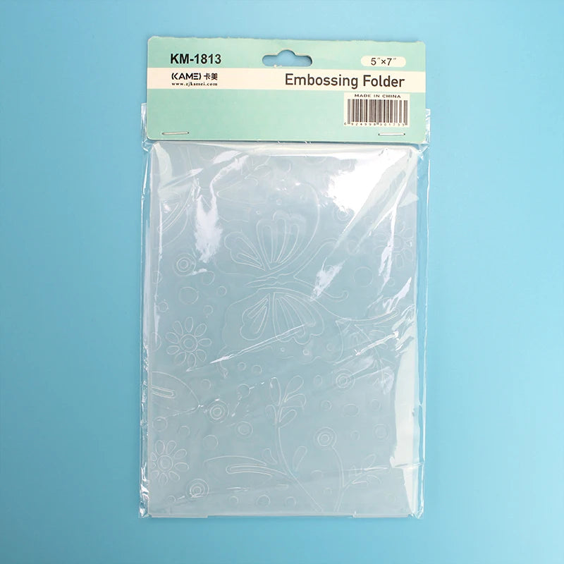 5X7" KM-1813 Metal Embossing Folder with Silk Screen Printing for DIY Artwork and Die Cutting Machines MegaBDM