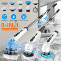 Adjustable Cordless Electric Spin Scrubber Long Handle Waterproof Bathroom and Kitchen Cleaner for Car Use Made of Plastic
