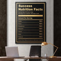 Nordic Abstract Motivational Poster Success Oil Painting Canvas Room Decor Ingredients Success Pictures Printed Canvas
