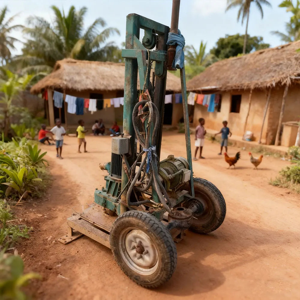 Electric Portable Small Borehole Drilling Machine for Home Yard Water Well Drilling in Africa Easy to Operate
