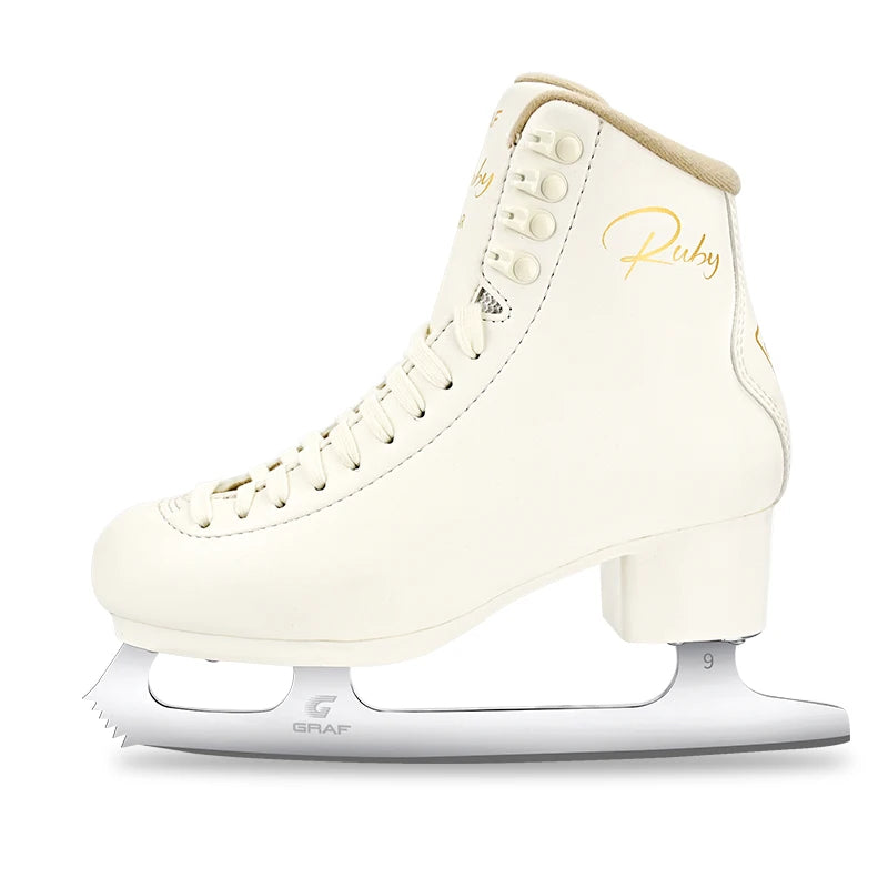 GRAF Brand Synthetic Figure Skating Shoes for Beginners Ice Rink Flooring Shoes for Children and Adults