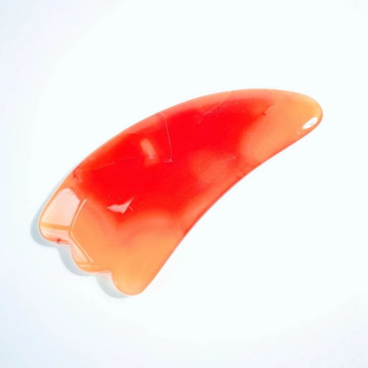 DIY Factory Wholesale Price Natural Stone Scraper Chinese Gua Sha Tools Red Agate Jade Guasha Board