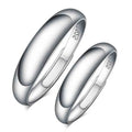 925 Sterling Silver Adjustable Wedding Ring for Women Men   Without Stones