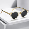 Custom Glasses Logo 2026 Trendy Retro Luxury Glasses Black Men Sunglasses Stock Polarized Sunglasses Custom Wholesale Round