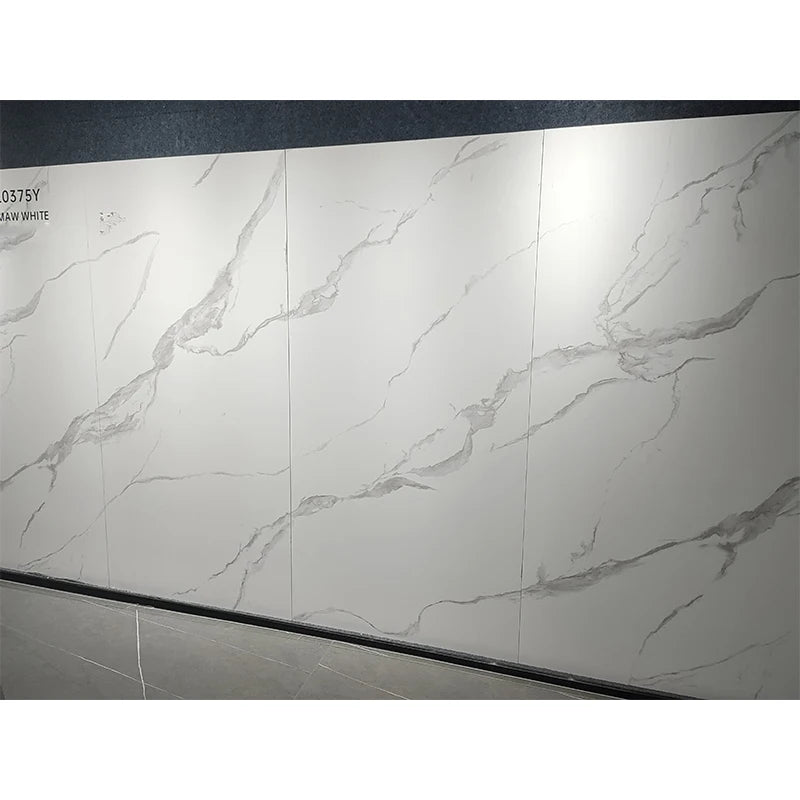 Modern Calacatta White Marble Polished Porcelain Slab Tile 3200*1600 Artificial Stone Interior Wall Sintered Stone 3200*1600