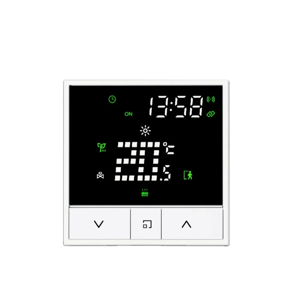 Tuya Smart Thermostat for Modern Design Easy Installation with Wifi/Zigbee App Control Work with Alexa for Floor Heating Parts