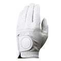 Full White Cabretta Leather Left Hand Breathable Golf Gloves Soft Genuine Premium Men's