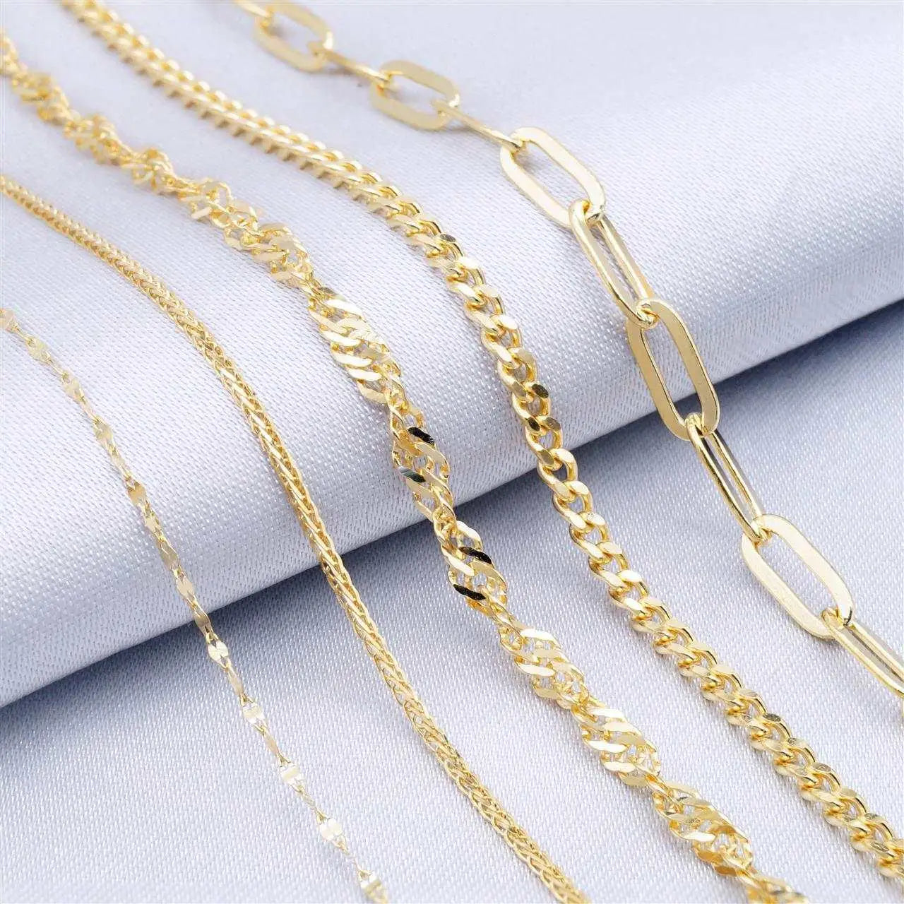 Hot Selling Fine Necklace K Chain Jewelry Wholesale Chains Per Roll for Custom Jewelry Making