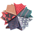 23*23cm Luxury Jacquard Polka Dot Pocket Square Hanky Custom Floral Design Floral Pattern Fashionable Stripe Style Polyester Men