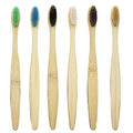 Custom Logo Colorful Natural Bamboo Toothbrush Soft Bristle Charcoal Teeth Bamboo Toothbrushes Soft Dental Oral Care