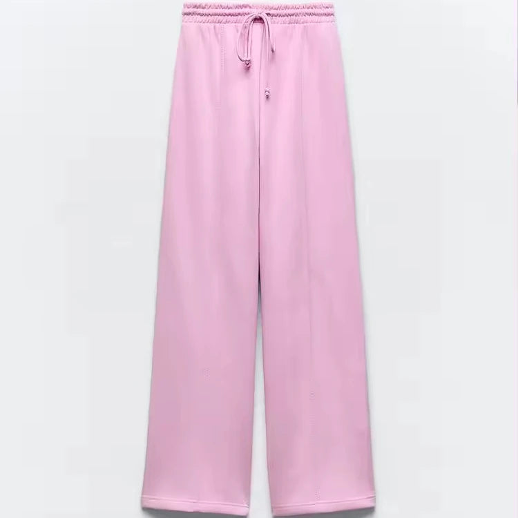 High Waist Women's Jeans Adjustable Elastic Drawstring Waistband With Straight Leg & Pronounced Seams  Limited Items Left