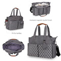 New Customizable LOGO Portable Single Shoulder Mummy Bag Printed Geometric With Pacifier Bag Mother and Baby Travel Outdoor Momm