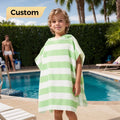 Custom Unisex Child-Proof Cotton Poncho Towel Sustainable Cotton Machine Washable for Home Airplane Travel Disposable Weave