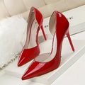 Hot Selling Sexy Thin Heel Designer Women Heels Pumps for Ladies Shoes Comfortable Versatile Patent Leather High Heels