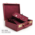 DOC Fashion Jewelry Exhibition Box Jewelry Travel Box Pu Leather Jewelry Packing case