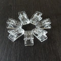 Wholesale Transparent Color Plastic Name ID  Card Badge Holder Clamps Clips