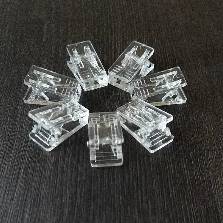 Wholesale Transparent Color Plastic Name ID  Card Badge Holder Clamps Clips