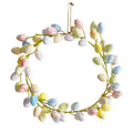 2024 Hot Selling 36cm Easter Egg Wreath Creative Outdoor Easter DIY Decorative Wreaths & Swags Easter Gift