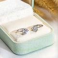 Messi Jewelry MSE-778 18K Custom Jewelry Heart Shape Lab Grown Diamond Earring