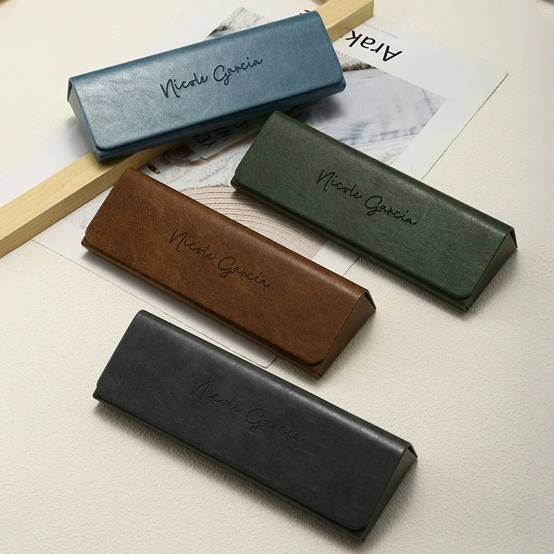 New Design Optical Magnetic Sunglasses case Pu Leather Glasses case Custom logo Luxury Popular Foldable Eyeglass Box