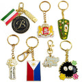 Custom Logo Promotion Designer Kawaii Cute Metal Keyring Key Holder Anime Key Ring Custom Keychains Metal Key Chains