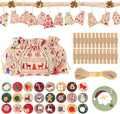Christmas Magic Square Decor Fabric Gift Bag Soft Reusable Calendar Design for Gifting Factory Wholesale Christmas Decorations