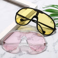 2024 Luxury Design Oversized Eyewear Custom logo Sun Glasses All-in-one Shade Large Frames Sunglasses