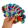 Custom Logo Adhesive Make Eco Laser Hologram Sticker Holographic Vinyl Sticker Printing MegaBDM