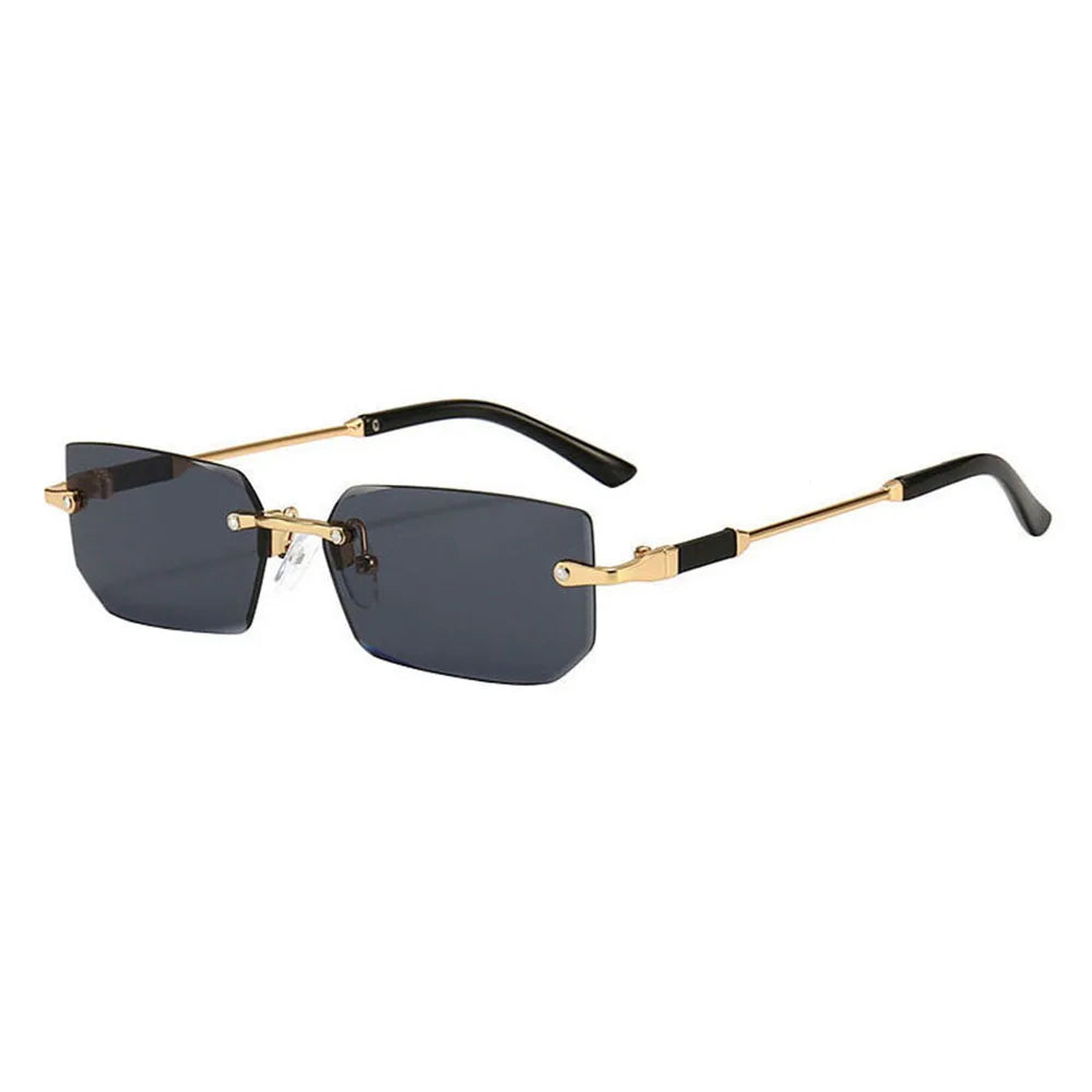 Sunglasses Women Rimless Metal Trendy Sun Glasses Fashion Female Lady Designer Eyewear Shades Sunglasses