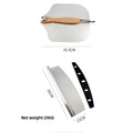 Large Foldable Aluminum Pizza Shovel with Wooden Handle Removable Cake Transfer Shovel Baking Tool in Box Packaging