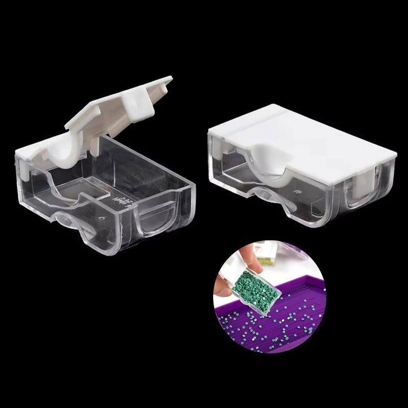 Diamond Painting Accessories Resin Drills Storage Diamond Beads Jewelry Container Acrylic Drills Diamond Painting Storage Case